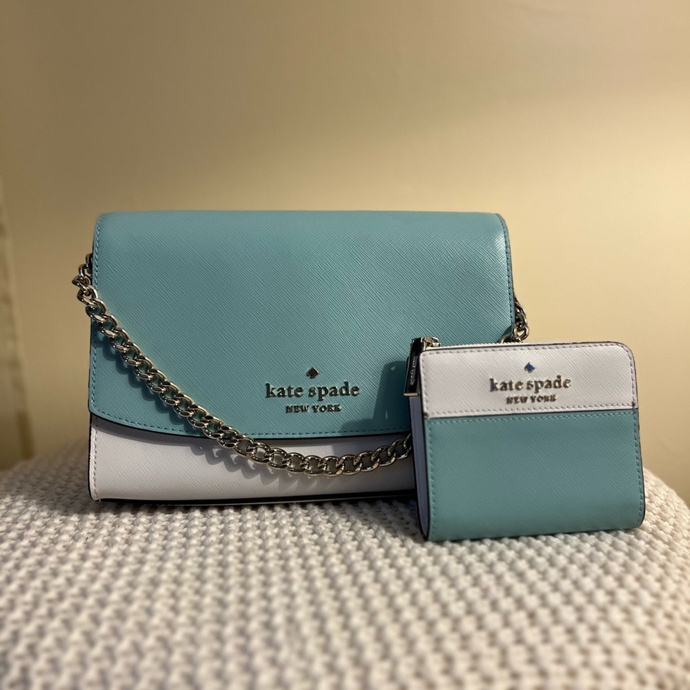 Kate Spade cross body bag wallet set